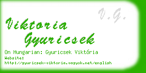 viktoria gyuricsek business card